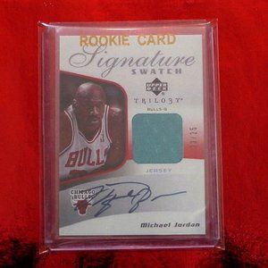 Michael Jordan Autograph Card REPRINT NOVELTY